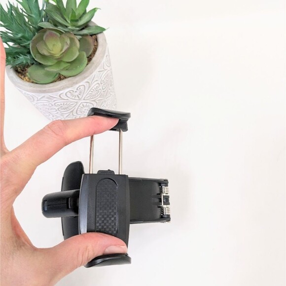 Black Car Mount Phone Holder iPhone Android Samsung - Picture 8 of 10